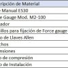 Base Manual Mark-10 ES30 con Force Gauge